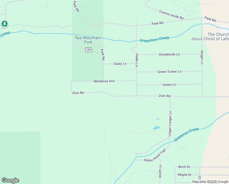 map of restaurants, bars, coffee shops, grocery stores, and more near 8301-8399 County Road 258 in Rye