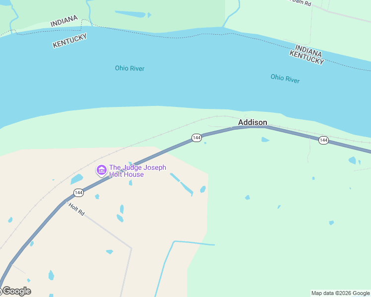 map of restaurants, bars, coffee shops, grocery stores, and more near 6631 Kentucky 144 in Hardinsburg