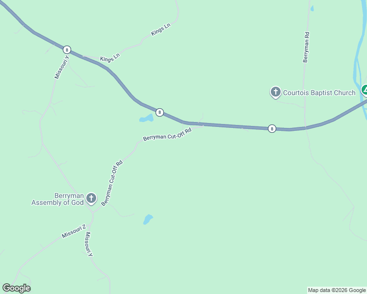 map of restaurants, bars, coffee shops, grocery stores, and more near 12 Berryman Cut-Off Road in Steelville
