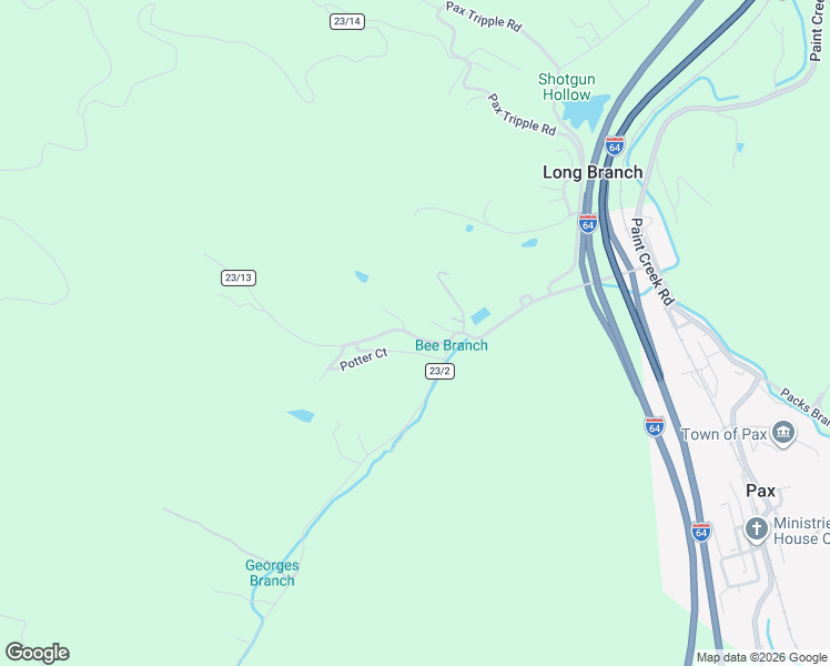 map of restaurants, bars, coffee shops, grocery stores, and more near 83 Driveway in Pax