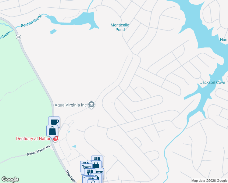map of restaurants, bars, coffee shops, grocery stores, and more near 13-17 Nahor Drive in Palmyra