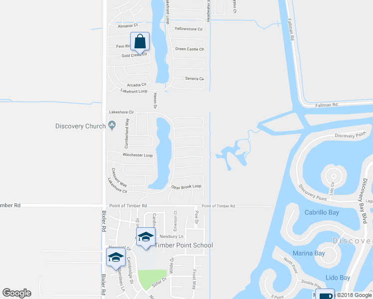 map of restaurants, bars, coffee shops, grocery stores, and more near 3341 Lookout Point Loop in Discovery Bay