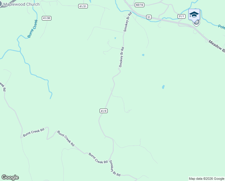 map of restaurants, bars, coffee shops, grocery stores, and more near 650 Smokey Branch Road in Danese