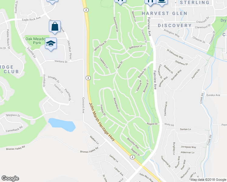 map of restaurants, bars, coffee shops, grocery stores, and more near 709 Richardson Drive in Brentwood