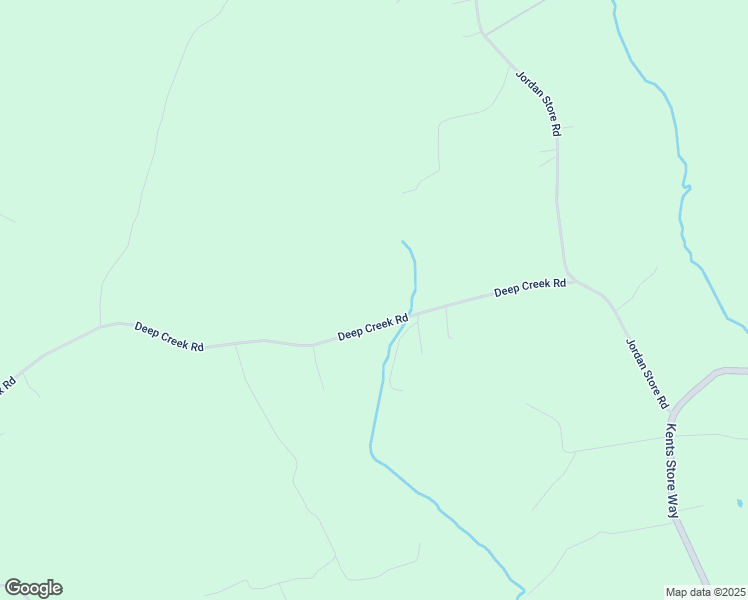 map of restaurants, bars, coffee shops, grocery stores, and more near 5105 Deep Creek Road in Kents Store