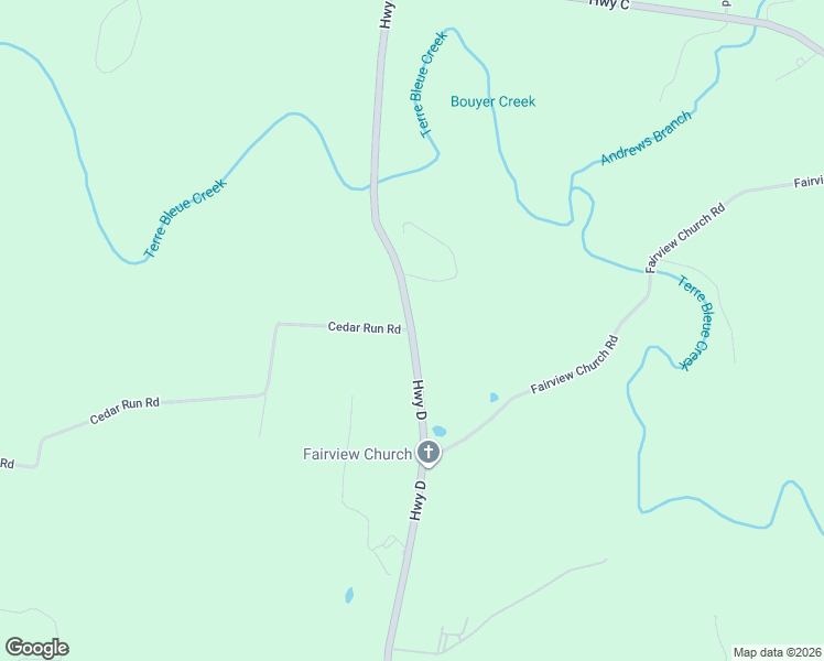 map of restaurants, bars, coffee shops, grocery stores, and more near 7316 Highway D in Bonne Terre