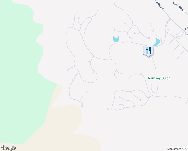 map of restaurants, bars, coffee shops, grocery stores, and more near 23 Red Tail Court in Copperopolis