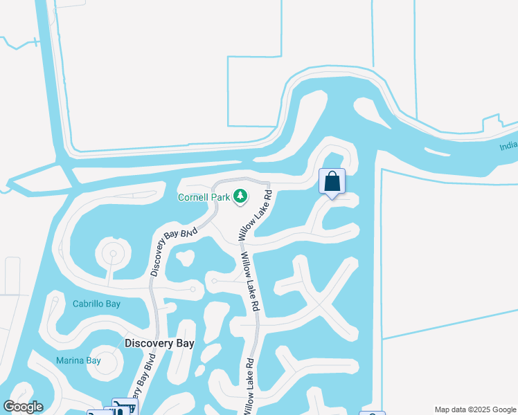 map of restaurants, bars, coffee shops, grocery stores, and more near 706 Willow Lake Road in Discovery Bay