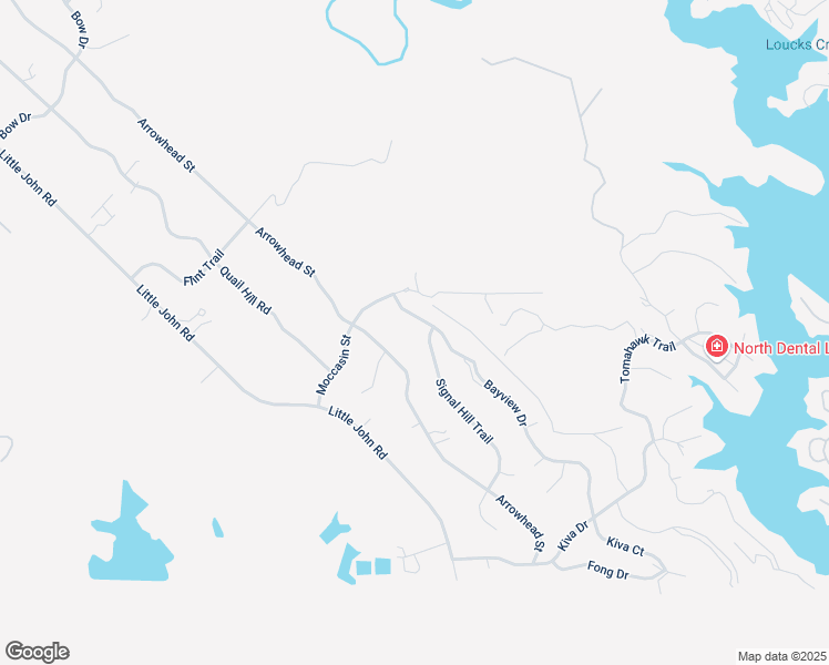 map of restaurants, bars, coffee shops, grocery stores, and more near 4546 Bayview Drive in Copperopolis