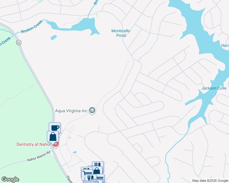 map of restaurants, bars, coffee shops, grocery stores, and more near 359 Jefferson Drive in Palmyra