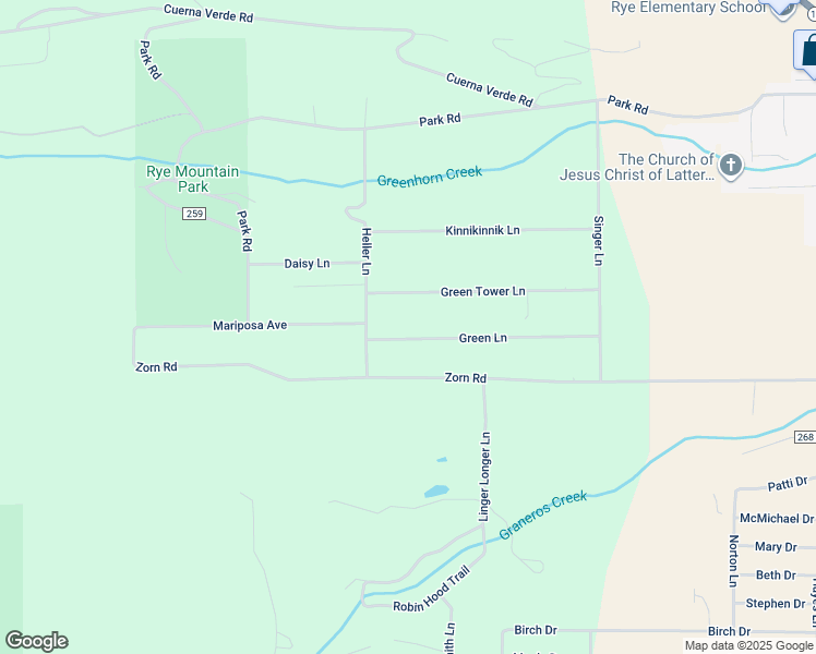 map of restaurants, bars, coffee shops, grocery stores, and more near 8285 Green Ln in Rye