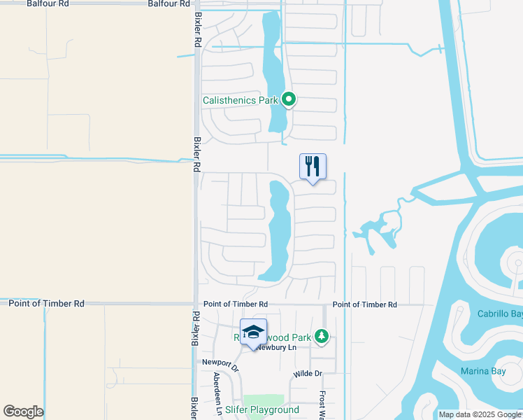 map of restaurants, bars, coffee shops, grocery stores, and more near 2078 Bridgeport Loop in Discovery Bay