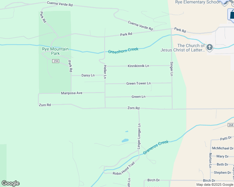 map of restaurants, bars, coffee shops, grocery stores, and more near 8285 Green Ln in Rye