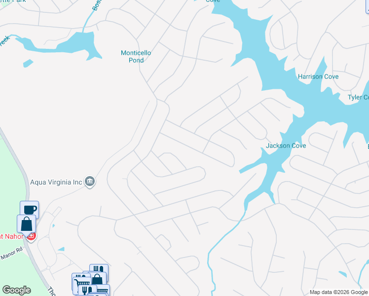map of restaurants, bars, coffee shops, grocery stores, and more near 1-23 Zephyr Road in Palmyra