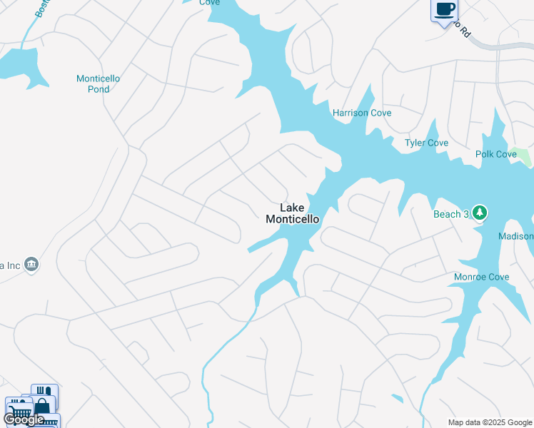 map of restaurants, bars, coffee shops, grocery stores, and more near 16 Shortwood Circle in Palmyra