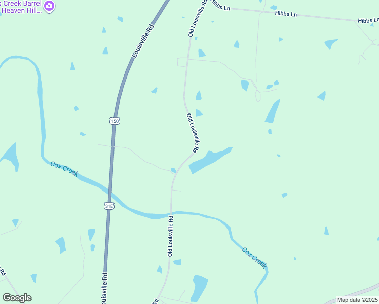 map of restaurants, bars, coffee shops, grocery stores, and more near 7522-8054 Old Louisville Road in Nelson County