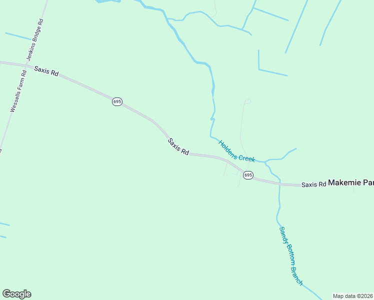 map of restaurants, bars, coffee shops, grocery stores, and more near 27200-27342 Saxis Road in Temperanceville