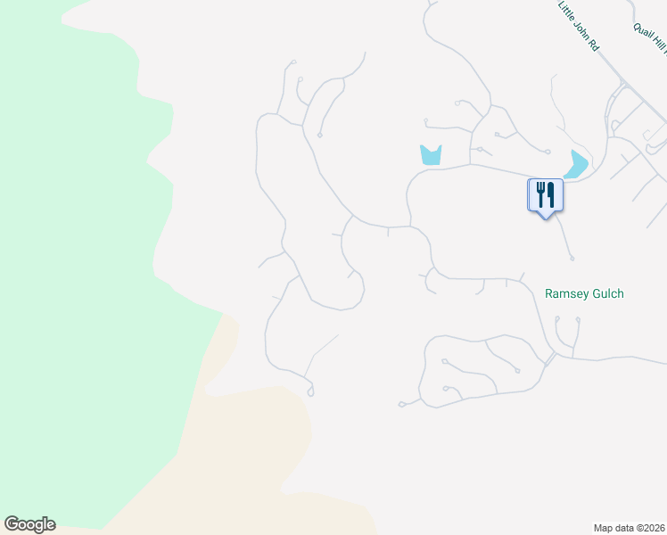 map of restaurants, bars, coffee shops, grocery stores, and more near 20 Red Tail Court in Copperopolis