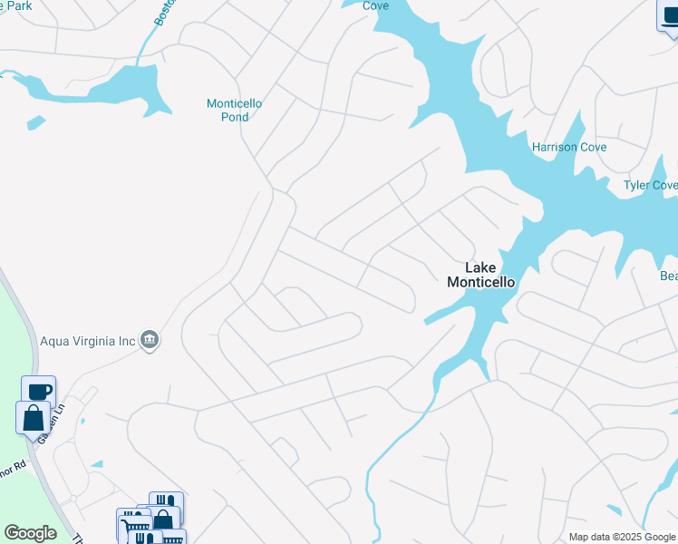 map of restaurants, bars, coffee shops, grocery stores, and more near 18 Zephyr Road in Palmyra