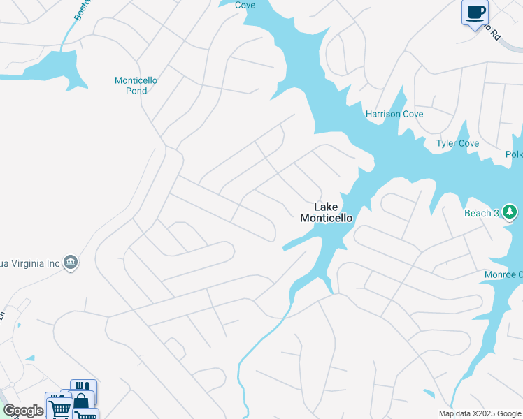 map of restaurants, bars, coffee shops, grocery stores, and more near 28 Xebec Road in Palmyra