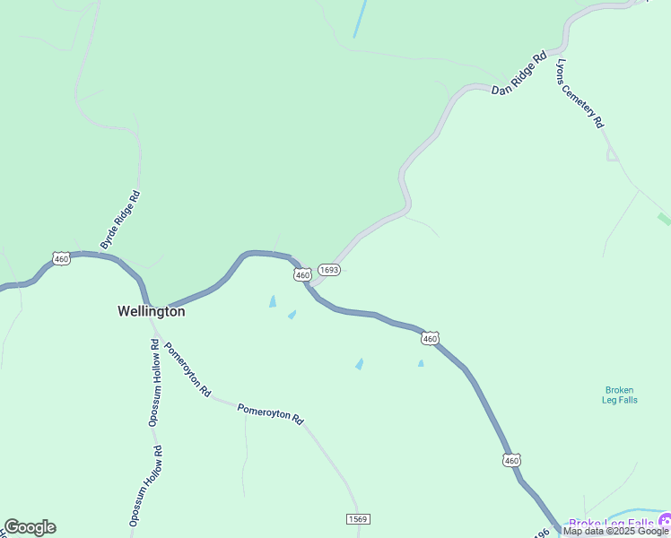 map of restaurants, bars, coffee shops, grocery stores, and more near Dan Ridge Road in Wellington