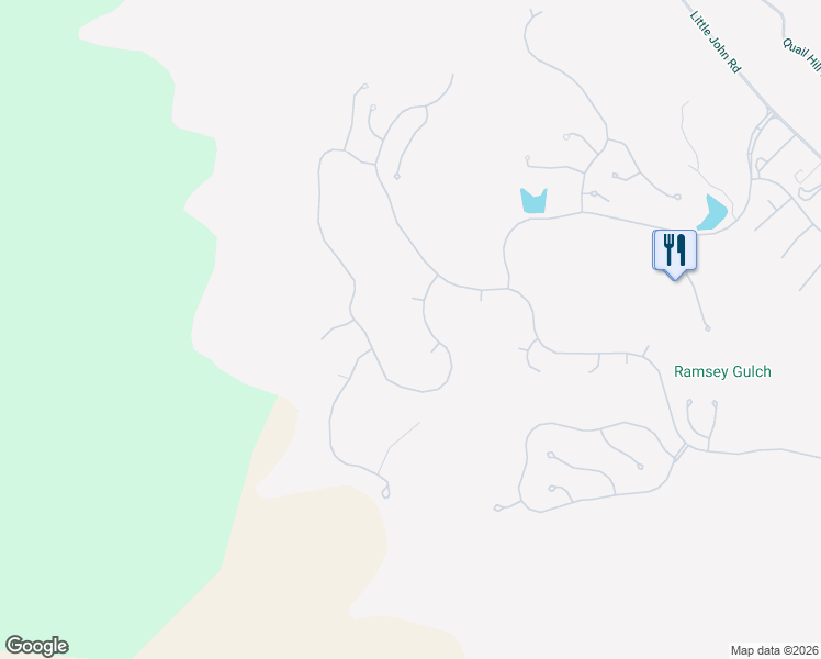 map of restaurants, bars, coffee shops, grocery stores, and more near 20 Red Tail Court in Copperopolis