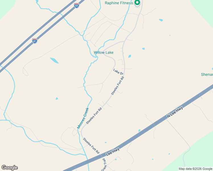 map of restaurants, bars, coffee shops, grocery stores, and more near 1 Waterfront Drive in Raphine