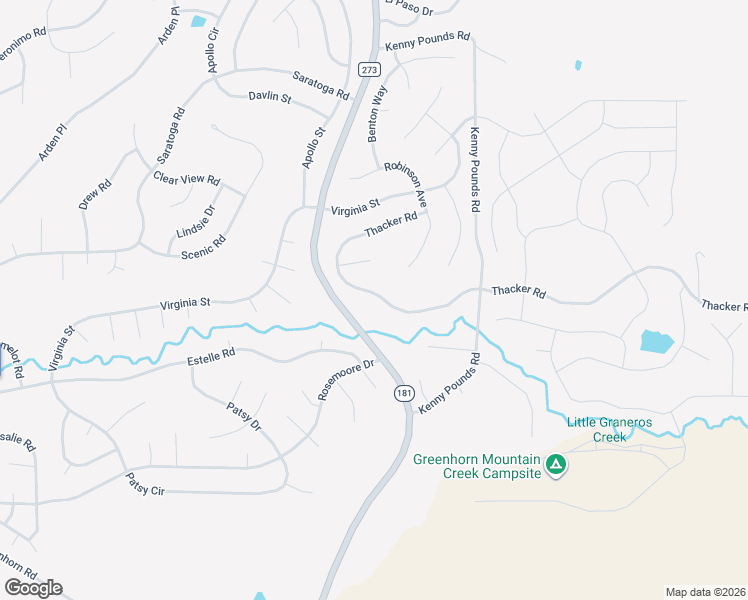 map of restaurants, bars, coffee shops, grocery stores, and more near Thacker Road in Rye