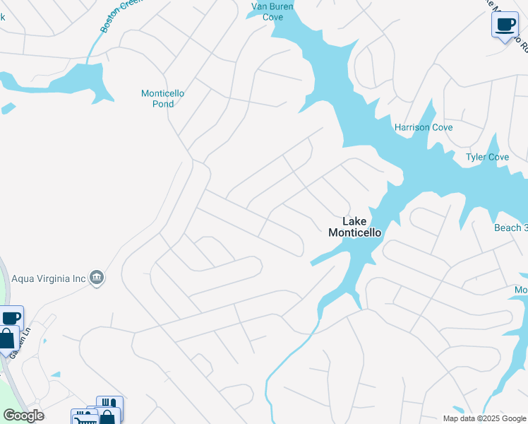 map of restaurants, bars, coffee shops, grocery stores, and more near 20 Xebec Road in Palmyra