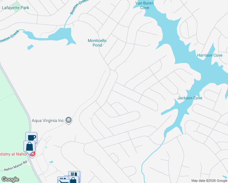 map of restaurants, bars, coffee shops, grocery stores, and more near 1 Zephyr Road in Palmyra