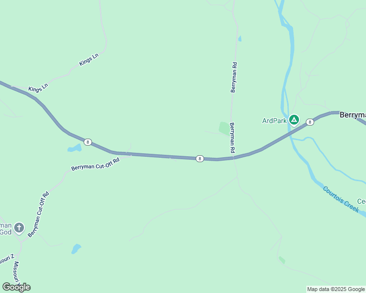 map of restaurants, bars, coffee shops, grocery stores, and more near 1709 Missouri 8 in Steelville