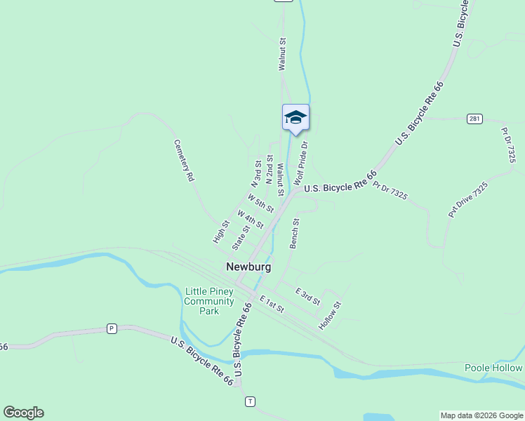 map of restaurants, bars, coffee shops, grocery stores, and more near 465 State Street in Newburg