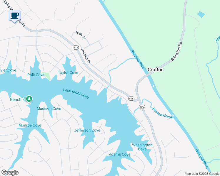map of restaurants, bars, coffee shops, grocery stores, and more near 947 Jefferson Drive in Palmyra