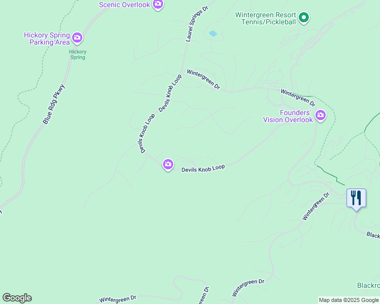 map of restaurants, bars, coffee shops, grocery stores, and more near 58 Summit Lane in Roseland