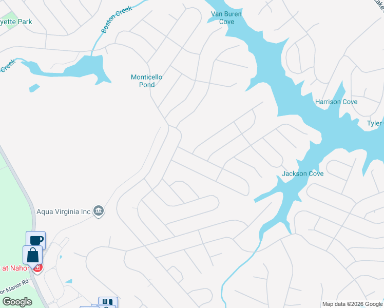 map of restaurants, bars, coffee shops, grocery stores, and more near 7 Xebec Road in Palmyra