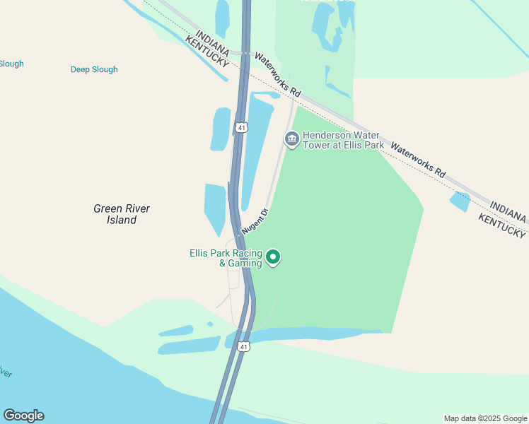 map of restaurants, bars, coffee shops, grocery stores, and more near Nugent Drive in Henderson