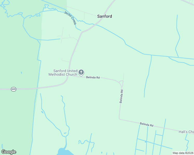 map of restaurants, bars, coffee shops, grocery stores, and more near 23160 Belinda Road in Hallwood