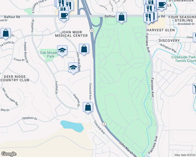 map of restaurants, bars, coffee shops, grocery stores, and more near 339 Upton Pyne Drive in Brentwood
