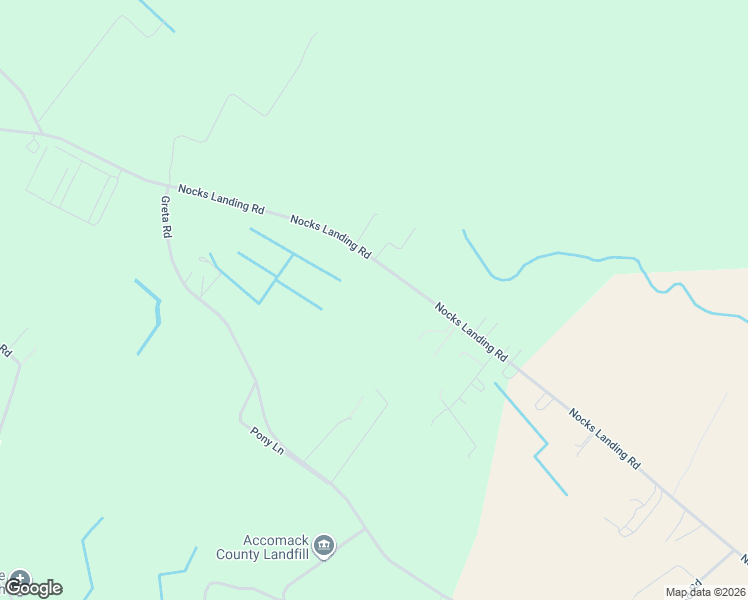 map of restaurants, bars, coffee shops, grocery stores, and more near Nocks Landing Road in Temperanceville