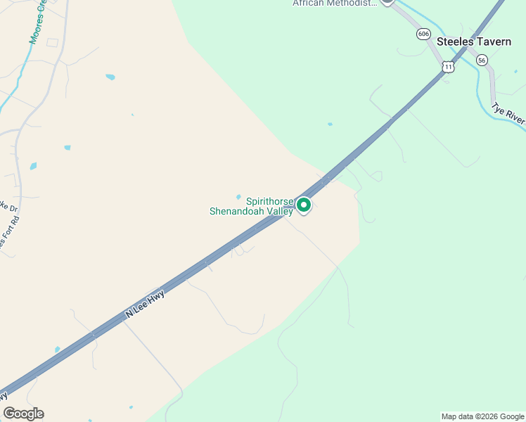 map of restaurants, bars, coffee shops, grocery stores, and more near N Lee Hwy in Raphine