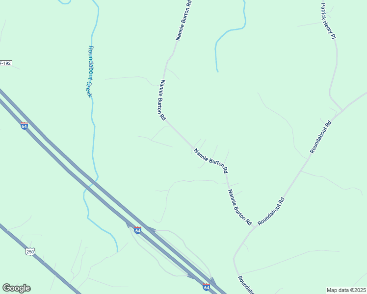 map of restaurants, bars, coffee shops, grocery stores, and more near 435 Nannie Burton Road in Louisa