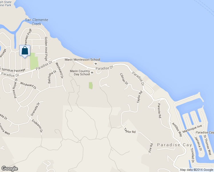 map of restaurants, bars, coffee shops, grocery stores, and more near 799 Robin Drive in Tiburon