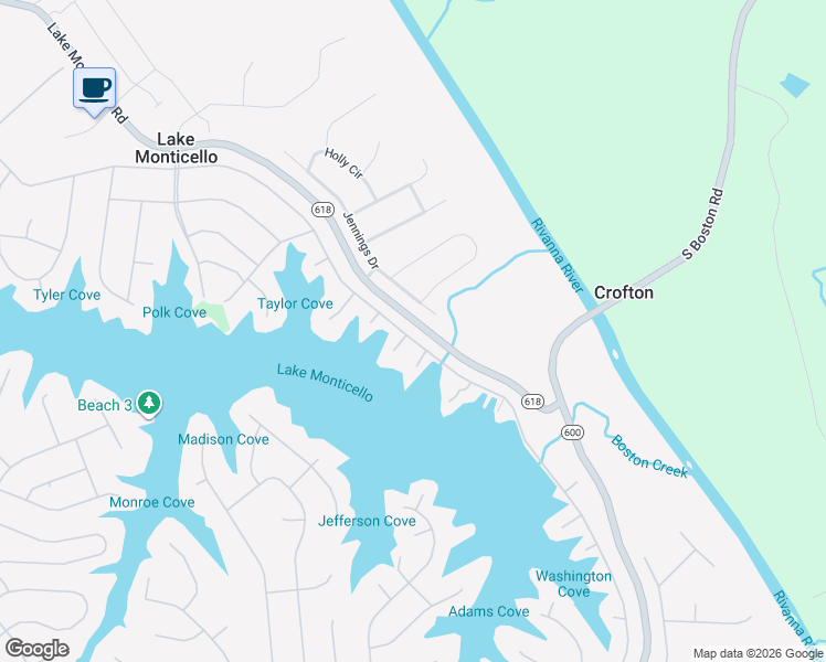 map of restaurants, bars, coffee shops, grocery stores, and more near 2-8 Jennings Dr in Palmyra