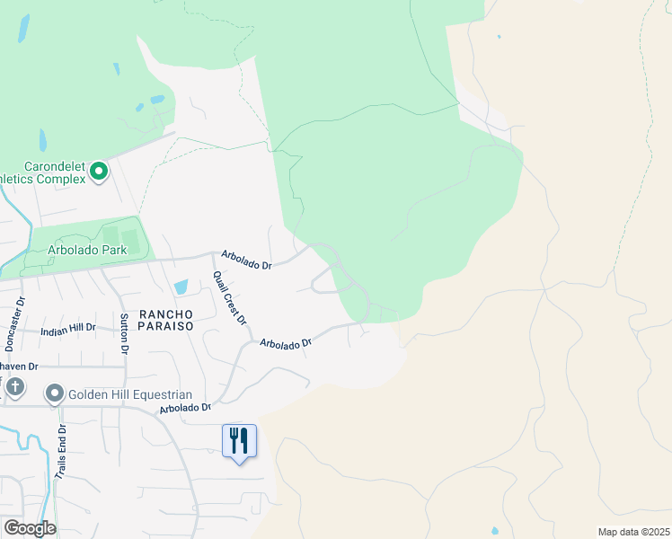 map of restaurants, bars, coffee shops, grocery stores, and more near 401 Silver Hollow Drive in Walnut Creek