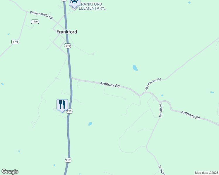 map of restaurants, bars, coffee shops, grocery stores, and more near 314 Reynolds Subdivision Rd in Greenbrier