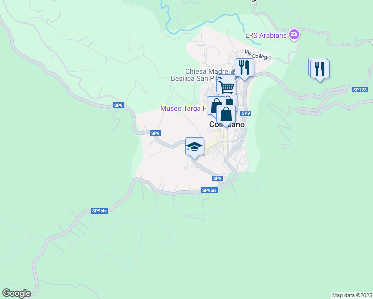 map of restaurants, bars, coffee shops, grocery stores, and more near 10 Via Schicchi Paolo in Collesano