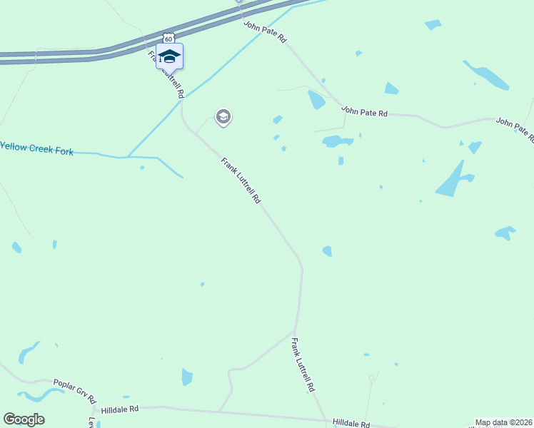 map of restaurants, bars, coffee shops, grocery stores, and more near Frank Lutrell Road in Lewisport