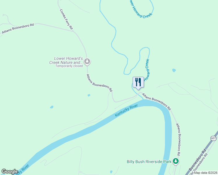 map of restaurants, bars, coffee shops, grocery stores, and more near 1804 Athens Boonesboro Road in Winchester