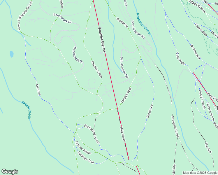 map of restaurants, bars, coffee shops, grocery stores, and more near 135 High Country Road in Mountain Village