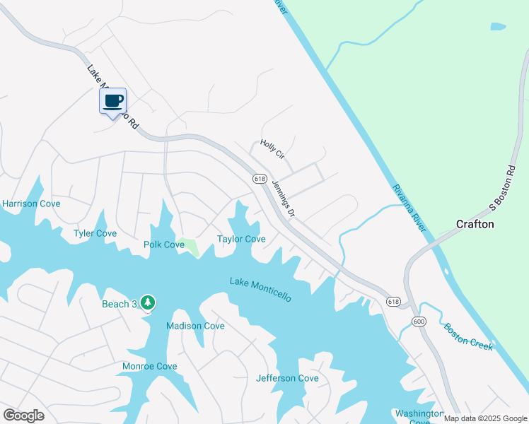 map of restaurants, bars, coffee shops, grocery stores, and more near 885 Jefferson Drive in Palmyra